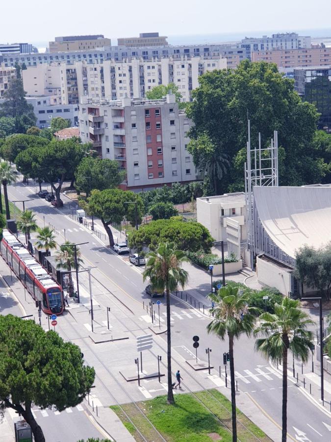 Big Flat Sea Vieuw 95 M2 5 Rooms Near Airport 5 Min Train 3 Min And Tram On Site, Beach 7 Min, 2 Showers And 2 Toilets , Neuf Grand Appartement 95 M2 5 Chambres Proche Aeroport 5 Min Train 3 Min Et Tramway Sur Place, Plage 7 Min 2 Douches Et 2 Wc Vue Ницца Экстерьер фото