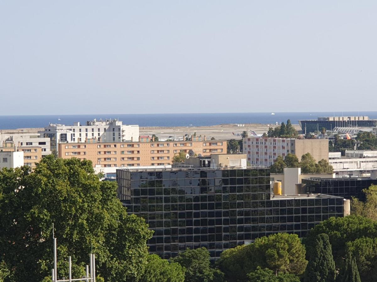 Big Flat Sea Vieuw 95 M2 5 Rooms Near Airport 5 Min Train 3 Min And Tram On Site, Beach 7 Min, 2 Showers And 2 Toilets , Neuf Grand Appartement 95 M2 5 Chambres Proche Aeroport 5 Min Train 3 Min Et Tramway Sur Place, Plage 7 Min 2 Douches Et 2 Wc Vue Ницца Экстерьер фото